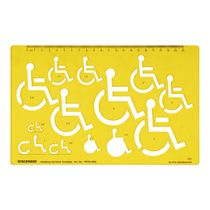 Traceease Estêncil Molde de Símbolo de Acessibilidade Humana para Designers e Ferramentas de Desenho - 1 Peça - Inkdotpot