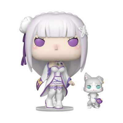Boneco Funko Pop! & Buddy Re:Zero - Emilia e Puck