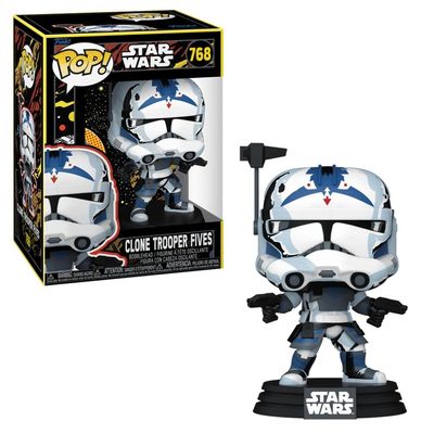 Boneco Funko Pop! Star Wars Clone Trooper Fives (Retro)