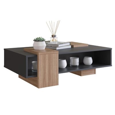 Mesa De Centro Com Nicho Preto Montana