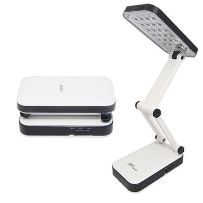 Luminária Portátil Abajur Mesa 24 Led Dobrável Recarregável Branco