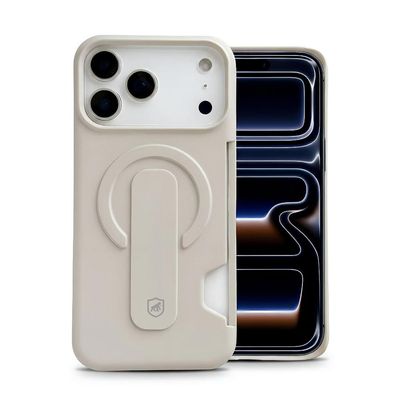 Capa para iPhone 17 Pro - Card Ring - Off White - Gshield