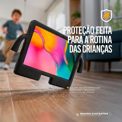 CAPA SILICON IMPACT UNIVERSAL PARA TABLET 9 A 12 POLEGADAS - PRETA