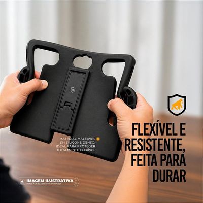 CAPA SILICON IMPACT UNIVERSAL PARA TABLET 9 A 12 POLEGADAS - PRETA