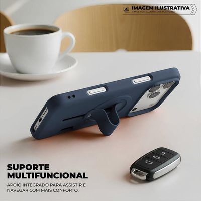 Capa para iPhone 17 Pro - Card Ring - Azul - Gshield