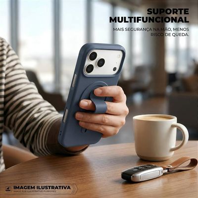 Capa para iPhone 17 Pro - Card Ring - Azul - Gshield