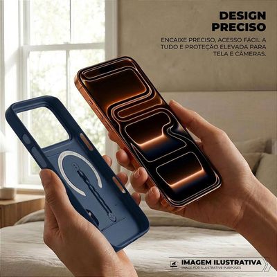 Capa para iPhone 17 Pro - Card Ring - Azul - Gshield