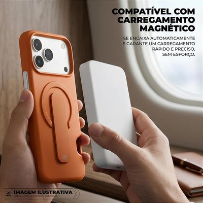 Capa para iPhone 17 Pro - Card Ring - Laranja - Gshield