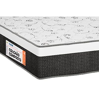 Cama Box Baú CRC Solt +Colchão Ortopédico Falcon Plumatex -