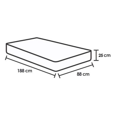 Cama Box Baú CRC Solt +Colchão Ortopédico Orthoface Polar 88