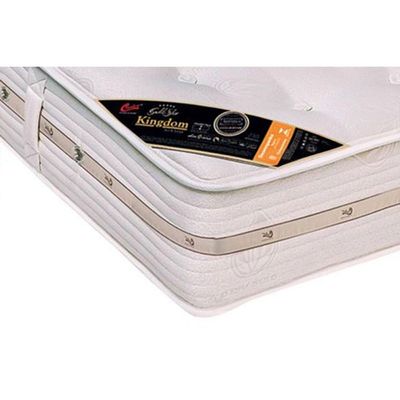 Cama Box Baú CRC Solteiro +Colchão Molas Master Pocket Kingdom Castor 88