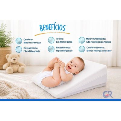 Travesseiro Infantil Sleep Baby Anti Refluxo Ortobom 60x40x6