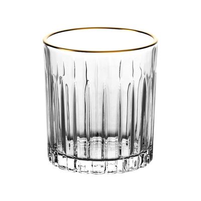 Jogo de Copos Baixos L’Hermitage Soho com Borda Dourada 310ml - 6 Peças
