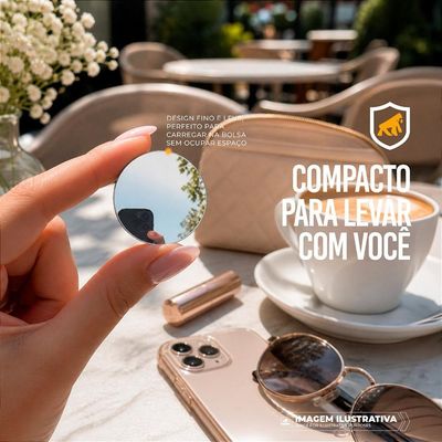 Mini Espelho Selfie Adesivo para Câmera Traseira Celular e Smartphone - Snap View - Gshield
