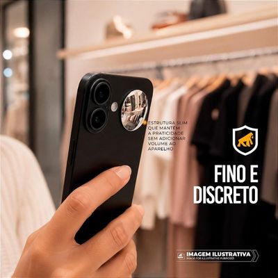 Mini Espelho Selfie Adesivo para Câmera Traseira Celular e Smartphone - Snap View - Gshield