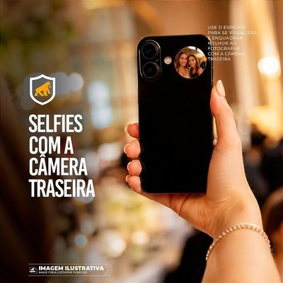 Mini Espelho Selfie Adesivo para Câmera Traseira Celular e Smartphone - Snap View - Gshield