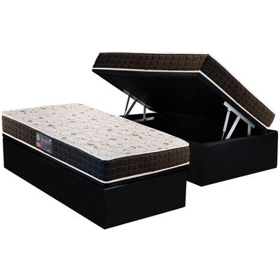 Cama Box Baú CRC Solt +Colchão Ortopédico Pantanal Anjos 88