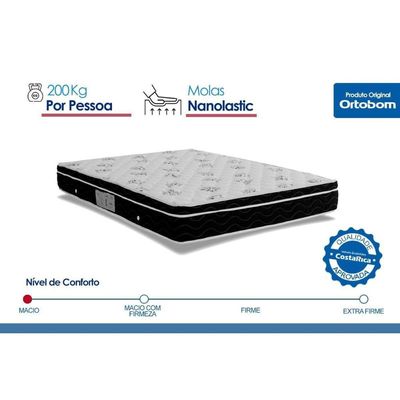 Cama Box Baú CRC Solteiro +Colchão Molas Physical Ortobom 88