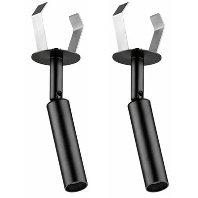 Jogo 2 Spots de Embutir Alumínio Preto Soquete G9 Neo Dital Luminária de Teto
