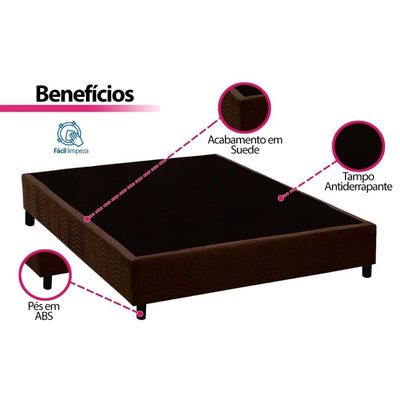 Cama Box CRC Viúva +Colchão Anatômico Ortopédico ISO Mega Ortobom -