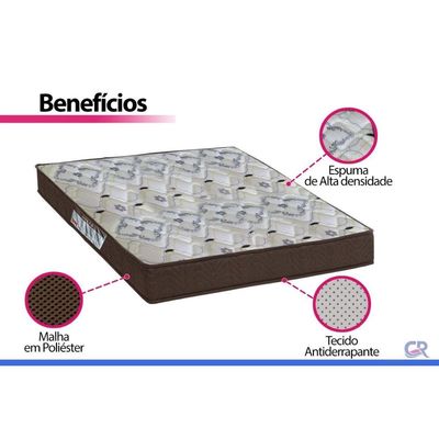 Cama Box CRC Viúva +Colchão Anatômico Ortopédico ISO Mega Ortobom -