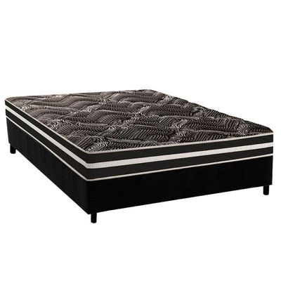 Cama Box CRC Casal +Colchão Anatômico Ortopédico D80 Master Paropas -