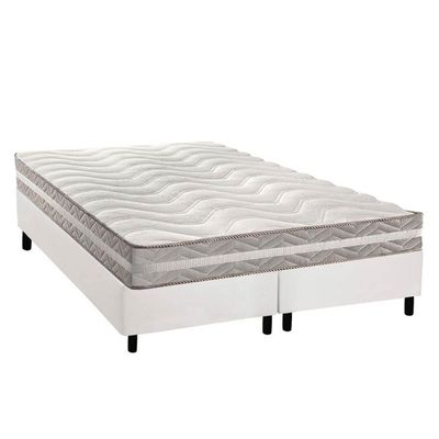 Cama Box CRC King +Colchão Anatômico Ortopédico Pro Sono Paropas 193