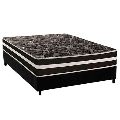 Cama Box CRC Casal +Colchão Anatômico Ortopédico D80 Master Paropas -