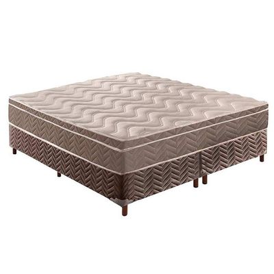 Cama Box CRC Queen +Colchão Anatômico Ortopédico Ultra Paropas 158x198