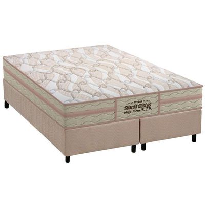 Cama Box CRC Queen +Colchão Ortopédico Mega Firme Probel 158