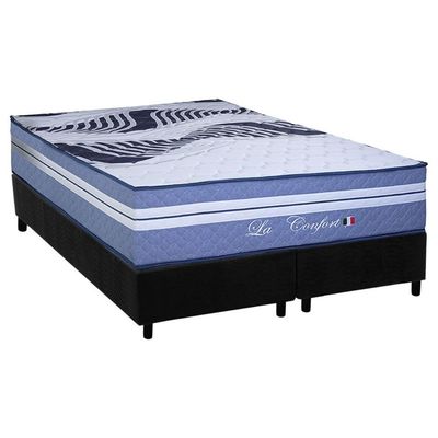 Cama Box CRC King +Colchão Molas Master Pocket La Confort Paropas 193x203
