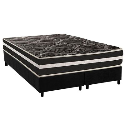 Cama Box CRC Queen +Colchão Anatômico Ortopédico Master Paropas 158