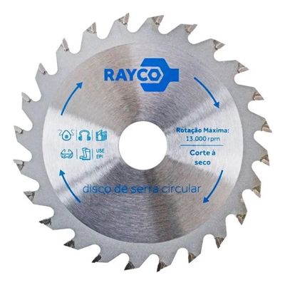 Disco De Serra De Videa 7.1/4 X 20mm 24 Dentes Cor Prateado