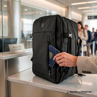 Mochila Mala de Mão 38L Notebook até 17'' Resistente à Água Gshield