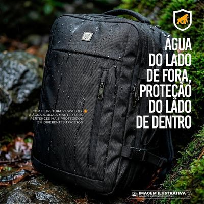 Mochila Mala de Mão 38L Notebook até 17'' Resistente à Água Gshield