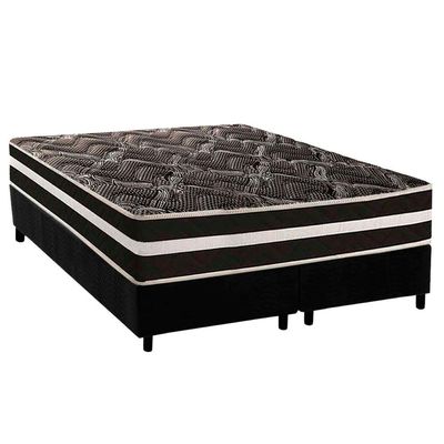 Cama Box CRC Queen +Colchão Ortopédico D80 Master Paropas -