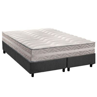 Cama Box CRC Queen +Colchão Ortopédico Master Paropas 158