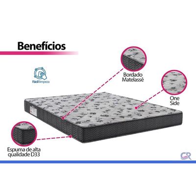 Cama Box CRC Queen +Colchão Anatômico Ortopédico ISO Ultra Ortobom -