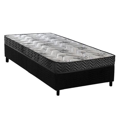 Cama Box CRC Solteiro +Colchão D45 Pasquale Wave Paropas 78