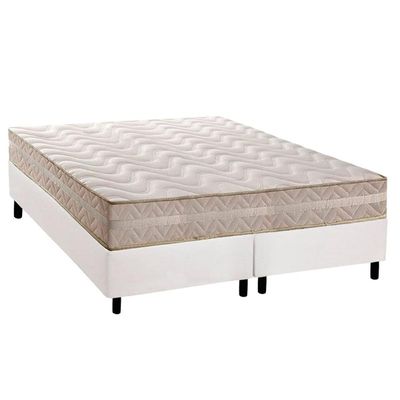 Cama Box CRC Queen +Colchão Anatômico Ortopédico Master Paropas 158