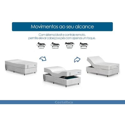 Cama Articulada Motorizada Probel +Colchão Cavalcante Twin -