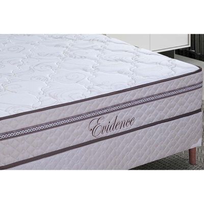 Cama Box CRC Solteiro +Colchão Molas Master Pocket Evidence Paropas 88x188
