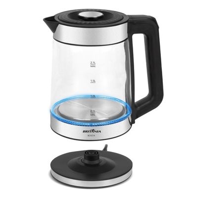 Chaleira Elétrica Britânia 2,1L de Vidro com Luz LED BCH21A 127V