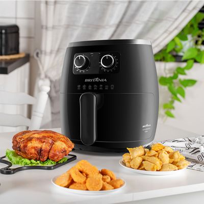 Fritadeira Air Fryer Britânia BFR22PG Revestimento Gold 6L 1500W 127V