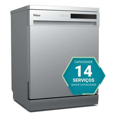 Lava Louças Philco 14 Serviços Inox Painel Digital PLL14A 127V