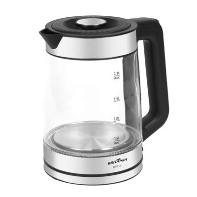 Chaleira Elétrica Britânia 2,1L de Vidro com Luz LED BCH21A 127V