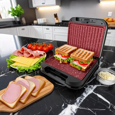 Grill e Sanduicheira Britânia 2 em 1 Redstone 850W BGR35A 127V