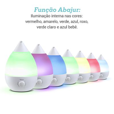 Umidificador de Ar Philco 4L Difusor de Aromas PUD04B Bivolt