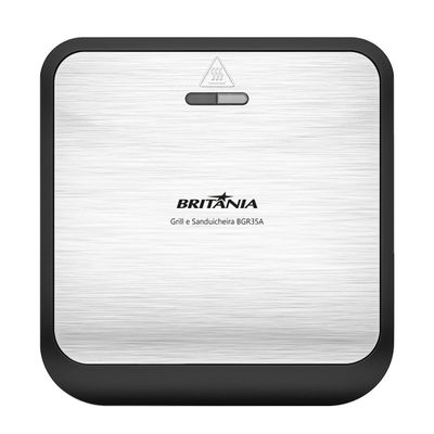 Grill e Sanduicheira Britânia 2 em 1 Redstone 850W BGR35A 127V