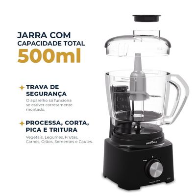 Processador Britânia 420W 1 Velocidade Preto BMN04A 127V